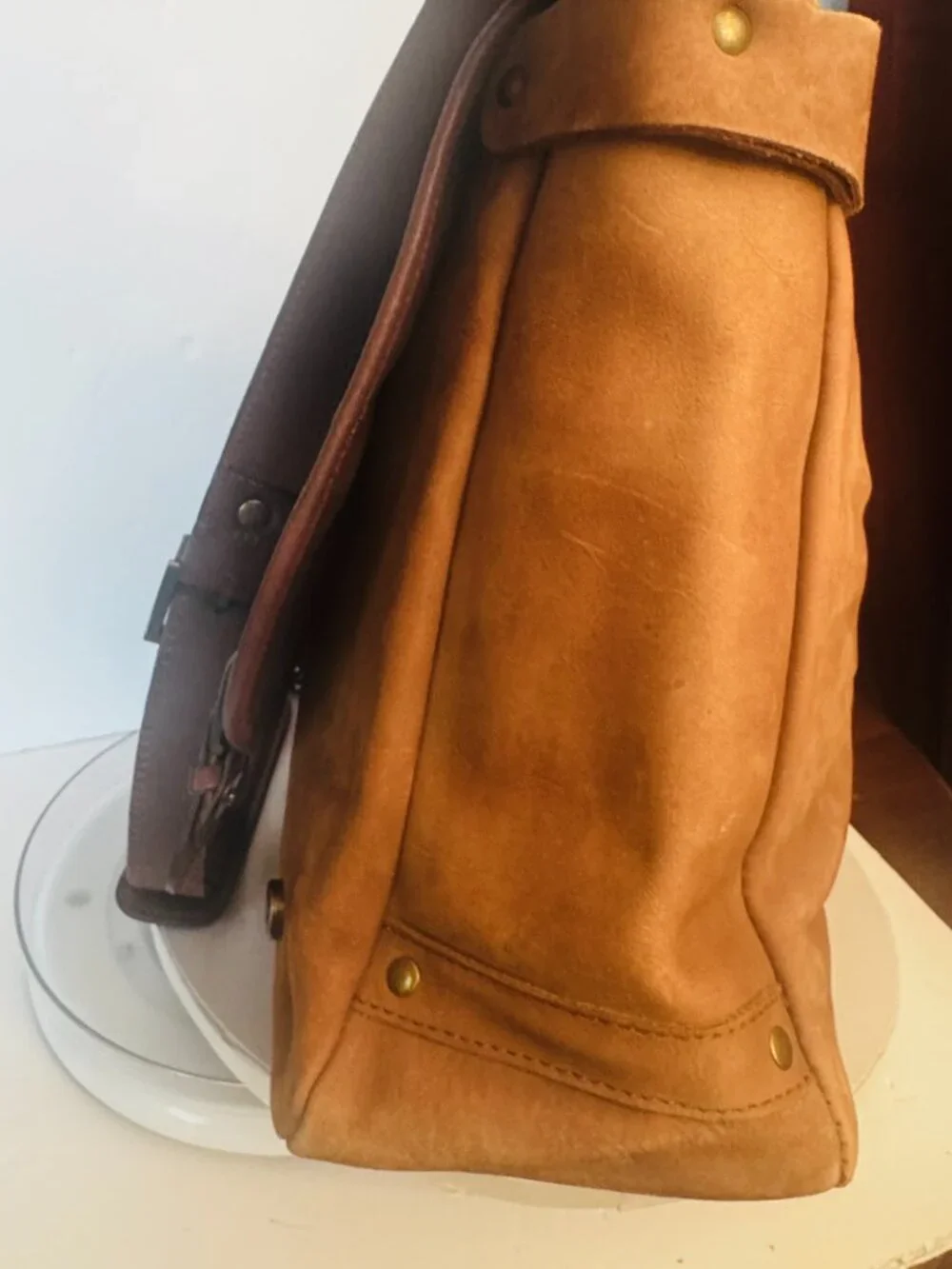 Vtg Marlboro Miles Classics Gear Leather Briefcase Shoulder Messenger Bag Satche
